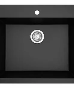 Tuscany Dual Mount 25" Black Quartz Composite 1-Hole Single Bowl Kitchen Sink 10 Tuscany Dual Mount 25" Black Quartz Composite 1-Hole Single Bowl Kitchen Sink -Tuscany Shop 25229 1000 BLK 3