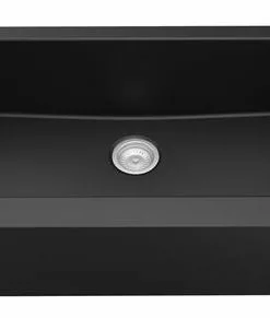 Tuscany Farmhouse/Apron Front 34" Black Quartz Composite Single Bowl Kitchen Sink 11 Tuscany Farmhouse/Apron Front 34" Black Quartz Composite Single Bowl Kitchen Sink -Tuscany Shop 34219 1000 BLK 4