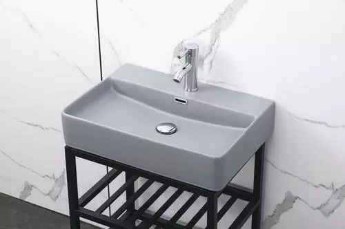 Tuscany® Thatcher 23"W Gray Rectangle Console Sink 5 Tuscany® Thatcher 23"W Gray Rectangle Console Sink - Image 5