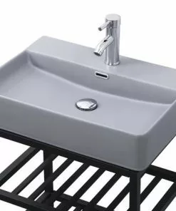 Tuscany® Thatcher 23"W Gray Rectangle Console Sink 9 Tuscany® Thatcher 23"W Gray Rectangle Console Sink -Tuscany Shop 6070054 P AV2