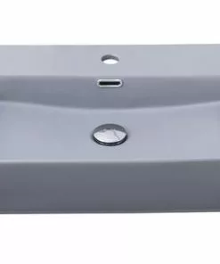 Tuscany® Thatcher 23"W Gray Rectangle Console Sink