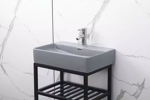 Tuscany® Thatcher 23"W Gray Rectangle Console Sink 3 Tuscany® Thatcher 23"W Gray Rectangle Console Sink - Image 3