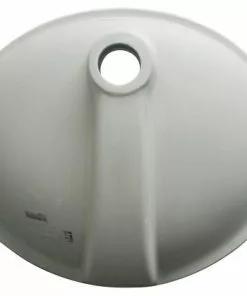 Foremost Tuscany® 18-3/8"W X 15-1/8"D White Oval Undermount Bathroom Sink -Tuscany Shop 6070061 BOTTOM