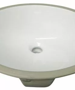 Foremost Tuscany® 18-3/8"W X 15-1/8"D White Oval Undermount Bathroom Sink