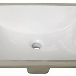 Foremost Tuscany® 20-3/8"W X 15-1/8"D White Rectangular Undermount Bathroom Sink