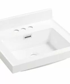 Tuscany® 19" X 17" White Square Vanity Top