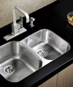 Tuscany® Undermount 31" Stainless Steel Double Bowl Kitchen Sink 6 Tuscany® Undermount 31" Stainless Steel Double Bowl Kitchen Sink -Tuscany Shop 6720511 Scene 01