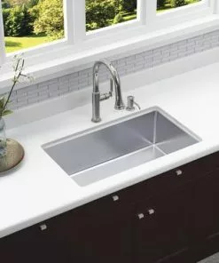 Tuscany® Woodhill Undermount 31" Stainless Steel Single Bowl Kitchen Sink 14 Tuscany® Woodhill Undermount 31" Stainless Steel Single Bowl Kitchen Sink -Tuscany Shop 6720513 UM SC LS