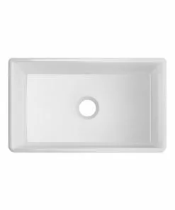 Tuscany® Farmhouse/Apron Front 30" White Fireclay Single Bowl Kitchen Sink