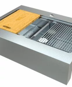 Tuscany® Acadian Farmhouse/Apron Front 33" Stainless Steel 2-Hole Single Bowl Kitchen Sink 12 Tuscany® Acadian Farmhouse/Apron Front 33" Stainless Steel 2-Hole Single Bowl Kitchen Sink -Tuscany Shop 6724134 Right