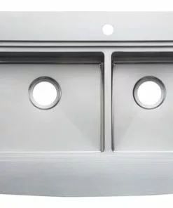 Tuscany™ Acadian Farmhouse/Apron Front 33" Stainless Steel 2-Hole Double Bowl Kitchen Sink 11 Tuscany™ Acadian Farmhouse/Apron Front 33" Stainless Steel 2-Hole Double Bowl Kitchen Sink -Tuscany Shop 6724138 Top