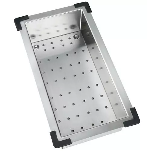 Tuscany® Acadian 14.75" X 8.125" Stainless Kitchen Sink Colander 2 Tuscany® Acadian 14.75" X 8.125" Stainless Kitchen Sink Colander - Image 2