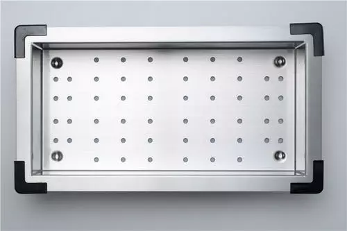 Tuscany® Acadian 14.75" X 8.125" Stainless Kitchen Sink Colander 3 Tuscany® Acadian 14.75" X 8.125" Stainless Kitchen Sink Colander - Image 3