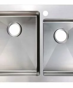 Tuscany® Volk All-in-One Dual Mount 33" Stainless Steel 2-Hole Double Bowl Kitchen Sink 11 Tuscany® Volk All-in-One Dual Mount 33" Stainless Steel 2-Hole Double Bowl Kitchen Sink -Tuscany Shop 6724160 Top