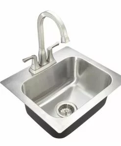 Tuscany® Morey All-in-One Dual Mount 19" Stainless Steel Single Bowl Bar/Prep Sink