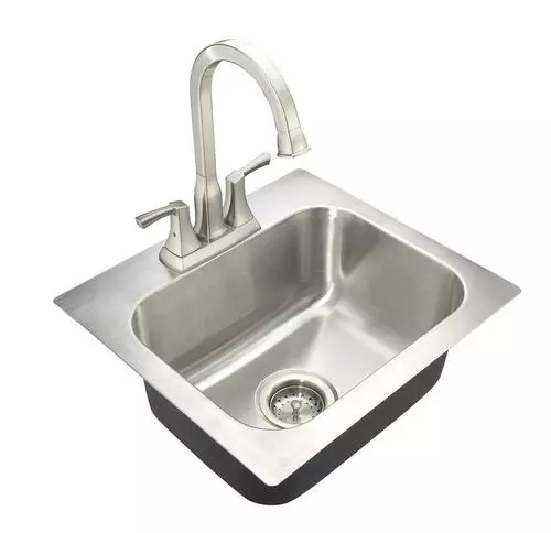 Tuscany® Morey All-in-One Dual Mount 19" Stainless Steel Single Bowl Bar/Prep Sink 1 Tuscany® Morey All-in-One Dual Mount 19" Stainless Steel Single Bowl Bar/Prep Sink