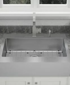 Tuscany® Retrofit Farmhouse/Apron Front 33" Stainless Steel Single Bowl Kitchen Sink 12 Tuscany® Retrofit Farmhouse/Apron Front 33" Stainless Steel Single Bowl Kitchen Sink -Tuscany Shop 6724163 Scene 3