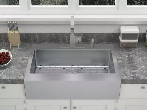 Tuscany® Retrofit Farmhouse/Apron Front 33" Stainless Steel Single Bowl Kitchen Sink 6 Tuscany® Retrofit Farmhouse/Apron Front 33" Stainless Steel Single Bowl Kitchen Sink - Image 6