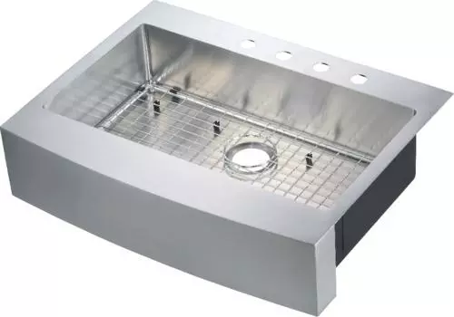 Tuscany® Retrofit Farmhouse/Apron Front 33" Stainless Steel Single Bowl Kitchen Sink 2 Tuscany® Retrofit Farmhouse/Apron Front 33" Stainless Steel Single Bowl Kitchen Sink - Image 2