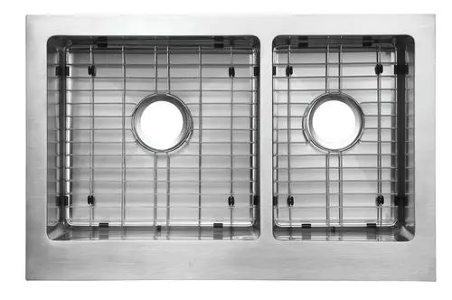 Tuscany® Farmhouse/Apron Front 31" Stainless Steel Offset Double Bowl Kitchen Sink 2 Tuscany® Farmhouse/Apron Front 31" Stainless Steel Offset Double Bowl Kitchen Sink - Image 2