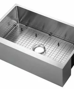 Tuscany® Farmhouse/Apron Front 33" Stainless Steel Single Bowl Kitchen Sink