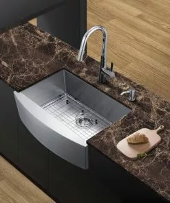 Tuscany® Farmhouse/Apron Front 30" Stainless Steel Single Bowl Kitchen Sink 5 Tuscany® Farmhouse/Apron Front 30" Stainless Steel Single Bowl Kitchen Sink -Tuscany Shop 6724176 scene 01