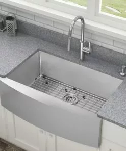 Tuscany® Farmhouse/Apron Sink 33" Stainless Steel Single Bowl Kitchen Sink 9 Tuscany® Farmhouse/Apron Sink 33" Stainless Steel Single Bowl Kitchen Sink -Tuscany Shop 6724179 Scene 2