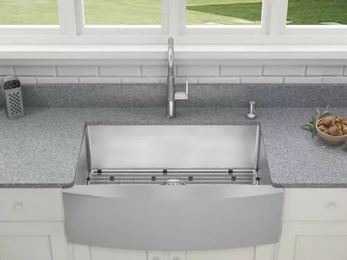 Tuscany® Farmhouse/Apron Sink 33" Stainless Steel Single Bowl Kitchen Sink 5 Tuscany® Farmhouse/Apron Sink 33" Stainless Steel Single Bowl Kitchen Sink - Image 5