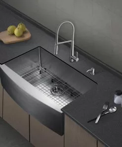 Tuscany® Farmhouse/Apron Sink 33" Stainless Steel Single Bowl Kitchen Sink 8 Tuscany® Farmhouse/Apron Sink 33" Stainless Steel Single Bowl Kitchen Sink -Tuscany Shop 6724179 scene 01