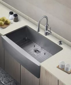 Tuscany® Farmhouse/Apron Front 36" Stainless Steel Single Bowl Kitchen Sink 5 Tuscany® Farmhouse/Apron Front 36" Stainless Steel Single Bowl Kitchen Sink -Tuscany Shop 6724182 scene 01