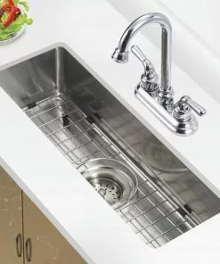 Tuscany® Undermount 23" Stainless Steel Single Bowl Bar/Prep Sink 19 Tuscany® Undermount 23" Stainless Steel Single Bowl Bar/Prep Sink -Tuscany Shop 6724191 r45angleinusewithgrid PRINT1