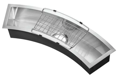 Tuscany® Undermount 33" Stainless Steel Single Bowl Curved Bar/Prep Sink 1 Tuscany® Undermount 33" Stainless Steel Single Bowl Curved Bar/Prep Sink