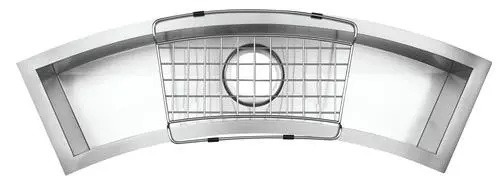 Tuscany® Undermount 33" Stainless Steel Single Bowl Curved Bar/Prep Sink 2 Tuscany® Undermount 33" Stainless Steel Single Bowl Curved Bar/Prep Sink - Image 2