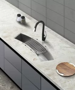 Tuscany® Undermount 33" Stainless Steel Single Bowl Curved Bar/Prep Sink 5 Tuscany® Undermount 33" Stainless Steel Single Bowl Curved Bar/Prep Sink -Tuscany Shop 6724192 scene 01