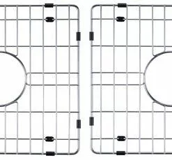 Tuscany® Acadian 14.5" X 12.875" 50/50 Stainless Kitchen Sink Grids - 2 Count