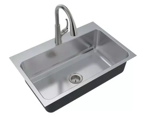 Tuscany® Northville All-in-One Dual Mount 33" Stainless Steel 1-Hole Single Bowl Kitchen Sink 1 Tuscany® Northville All-in-One Dual Mount 33" Stainless Steel 1-Hole Single Bowl Kitchen Sink