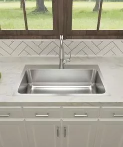 Tuscany® Northville All-in-One Dual Mount 33" Stainless Steel 1-Hole Single Bowl Kitchen Sink 16 Tuscany® Northville All-in-One Dual Mount 33" Stainless Steel 1-Hole Single Bowl Kitchen Sink -Tuscany Shop 6724323 TM SC FV