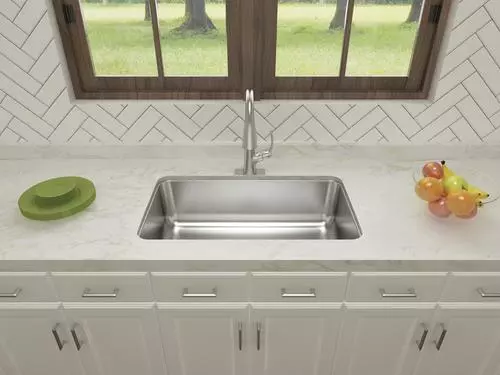 Tuscany® Northville All-in-One Dual Mount 33" Stainless Steel 1-Hole Single Bowl Kitchen Sink 8 Tuscany® Northville All-in-One Dual Mount 33" Stainless Steel 1-Hole Single Bowl Kitchen Sink - Image 8
