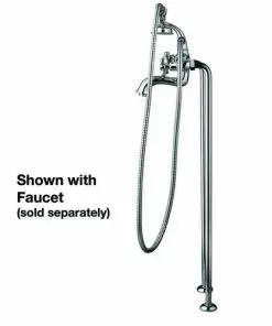 Tuscany® Victoria Polished Chrome Clawfoot Tub Straight Supply Lines -Tuscany Shop 673 6250 faucet