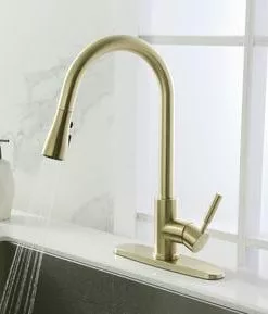 Tuscany® Viola® One-Handle Matte Gold Kitchen Faucet 15 Tuscany® Viola® One-Handle Matte Gold Kitchen Faucet -Tuscany Shop 6730088 IU 2 2021
