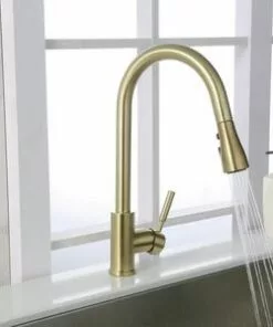 Tuscany® Viola® One-Handle Matte Gold Kitchen Faucet 19 Tuscany® Viola® One-Handle Matte Gold Kitchen Faucet -Tuscany Shop 6730088 IU 8 2021