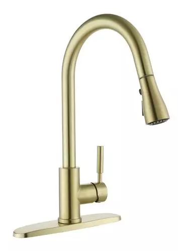 Tuscany® Viola® One-Handle Matte Gold Kitchen Faucet 1 Tuscany® Viola® One-Handle Matte Gold Kitchen Faucet