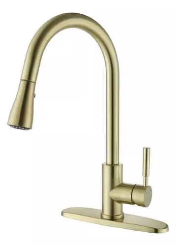 Tuscany® Viola® One-Handle Matte Gold Kitchen Faucet 2 Tuscany® Viola® One-Handle Matte Gold Kitchen Faucet - Image 2