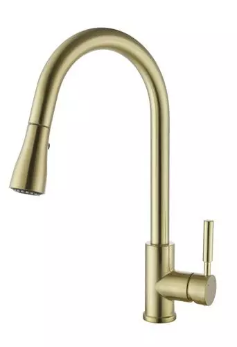 Tuscany® Viola® One-Handle Matte Gold Kitchen Faucet 4 Tuscany® Viola® One-Handle Matte Gold Kitchen Faucet - Image 4