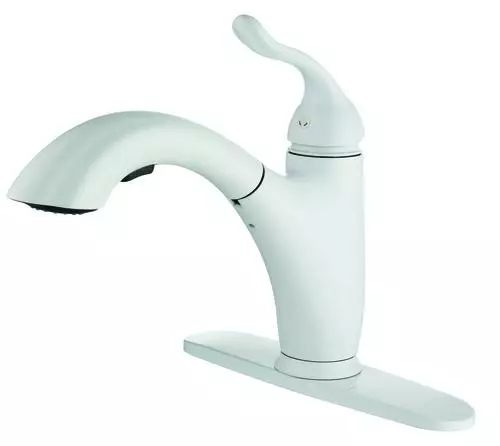 Tuscany® Brooksville™ One-Handle Pull-Out White Kitchen Faucet 6 Tuscany® Brooksville™ One-Handle Pull-Out White Kitchen Faucet - Image 6