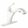 Tuscany® Brooksville™ One-Handle Pull-Out White Kitchen Faucet