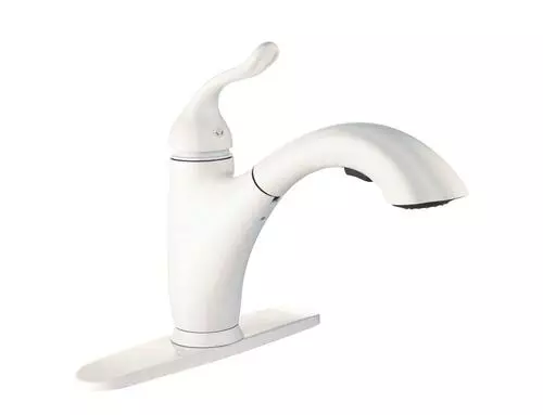 Tuscany® Brooksville™ One-Handle Pull-Out White Kitchen Faucet 1 Tuscany® Brooksville™ One-Handle Pull-Out White Kitchen Faucet