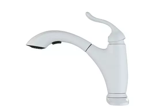 Tuscany® Brooksville™ One-Handle Pull-Out White Kitchen Faucet 2 Tuscany® Brooksville™ One-Handle Pull-Out White Kitchen Faucet - Image 2