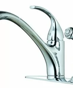 Tuscany® Baden™ One-Handle Polished Chrome Kitchen Faucet 13 Tuscany® Baden™ One-Handle Polished Chrome Kitchen Faucet -Tuscany Shop 6736063 45 Right Side View