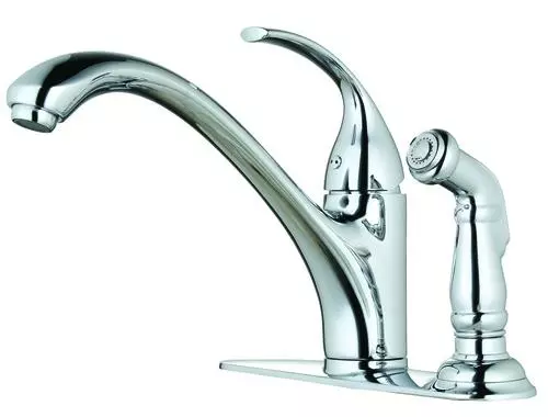 Tuscany® Baden™ One-Handle Polished Chrome Kitchen Faucet 6 Tuscany® Baden™ One-Handle Polished Chrome Kitchen Faucet - Image 6